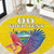 Custom Ecuador Independence Day Round Carpet Andean Condor With Coat Of Arms