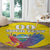 Custom Ecuador Independence Day Round Carpet Andean Condor With Coat Of Arms