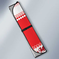 Personalized Wales Christmas Dragon Auto Sun Shade Nadolig Llawen Red Version - Wonder Print Shop
