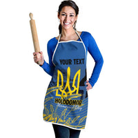 Personalized Holodomor Memorial Day Apron Ukrainian Trident And Wheat Remembrance - Wonder Print Shop