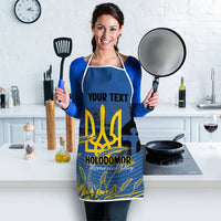 Personalized Holodomor Memorial Day Apron Ukrainian Trident And Wheat Remembrance - Wonder Print Shop