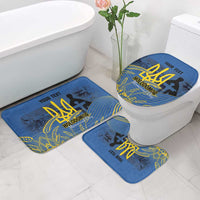 Personalized Holodomor Memorial Day Bathroom Set Ukrainian Trident And Wheat Remembrance - Wonder Print Shop