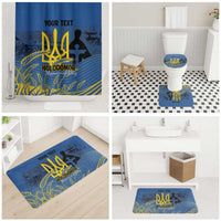 Personalized Holodomor Memorial Day Bathroom Set Ukrainian Trident And Wheat Remembrance - Wonder Print Shop