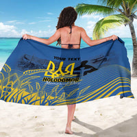 Personalized Holodomor Memorial Day Sarong Ukrainian Trident And Wheat Remembrance - Wonder Print Shop