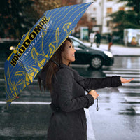 Personalized Holodomor Memorial Day Umbrella Ukrainian Trident And Wheat Remembrance - Wonder Print Shop