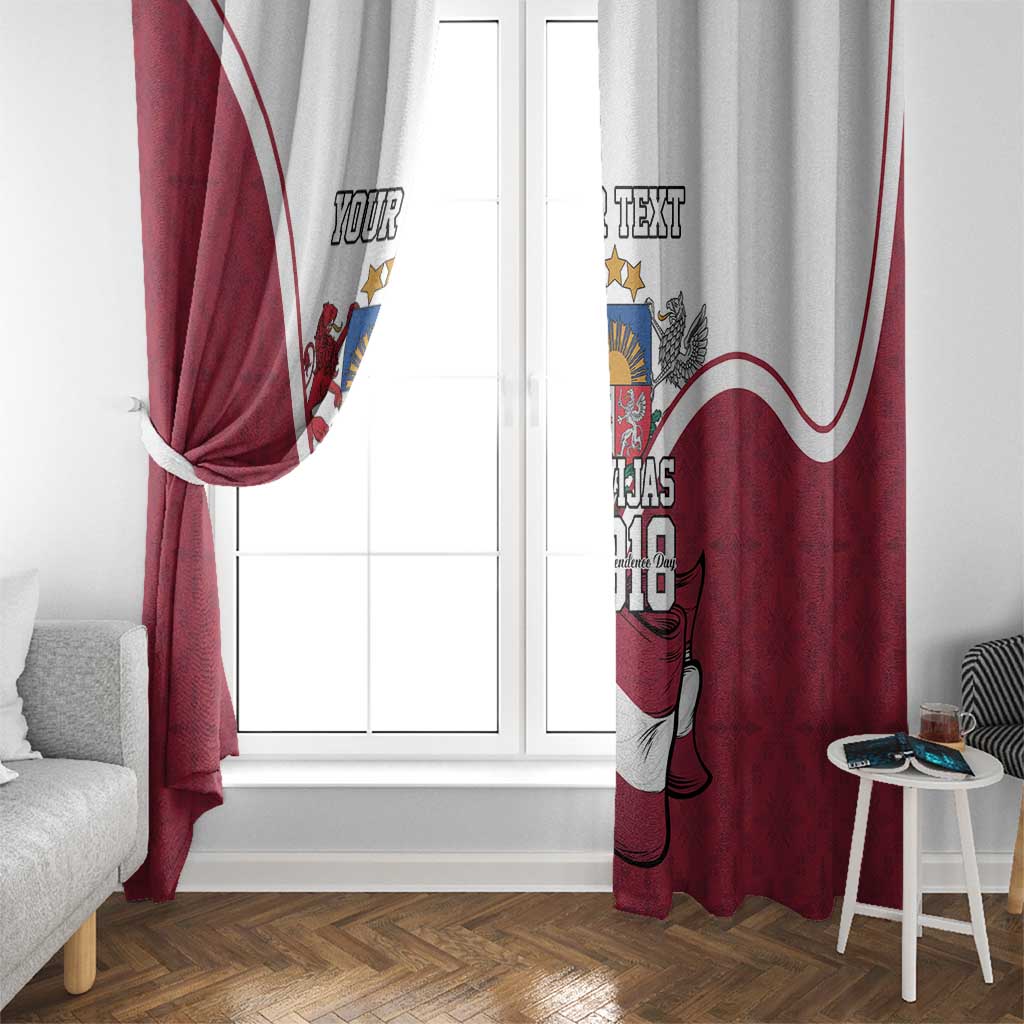 Personalized Latvia Independence Day Window Curtain 18th November 1918 - Wonder Print Shop