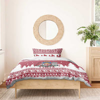 Latvia Christmas Bedding Set Priecigus Ziemassvetkus - Wonder Print Shop