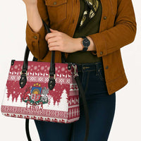 Latvia Christmas Leather Bag Priecigus Ziemassvetkus - Wonder Print Shop