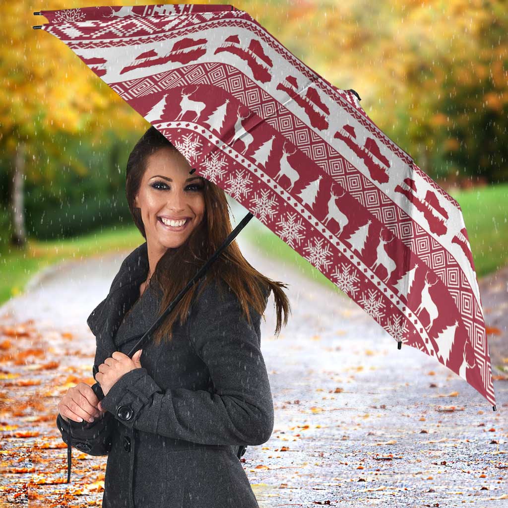 Latvia Christmas Umbrella Priecigus Ziemassvetkus - Wonder Print Shop