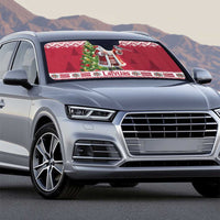 Latvia Christmas Auto Sun Shade Ziemassvetku Vecitis Christmas Pattern - Wonder Print Shop