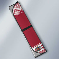 Latvia Christmas Auto Sun Shade Ziemassvetku Vecitis Christmas Pattern - Wonder Print Shop