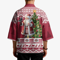 Latvia Christmas Kimono Ziemassvetku Vecitis Christmas Pattern - Wonder Print Shop