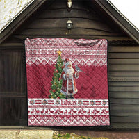 Latvia Christmas Quilt Ziemassvetku Vecitis Christmas Pattern - Wonder Print Shop