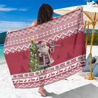 Latvia Christmas Sarong Ziemassvetku Vecitis Christmas Pattern - Wonder Print Shop