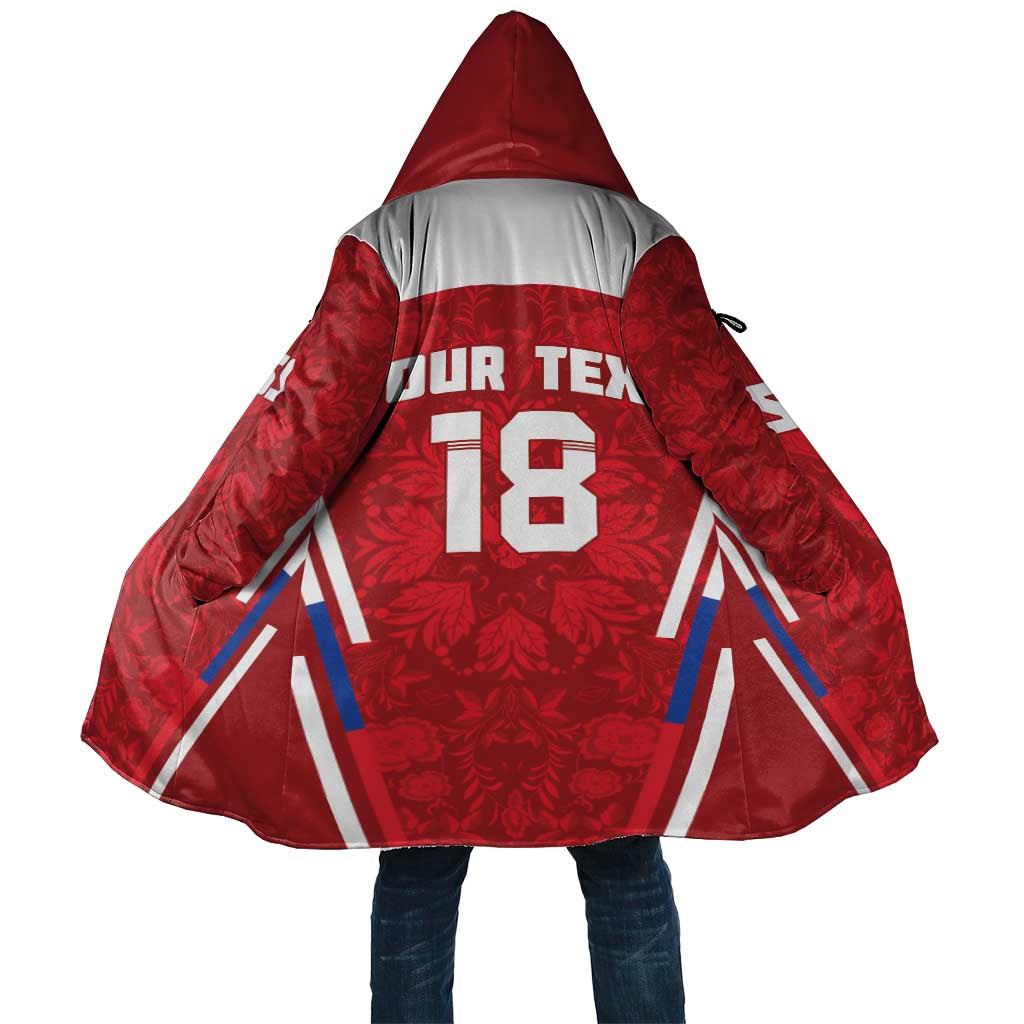 Custom Russia Football Cloak Red Eagle Spirit - Wonder Print Shop