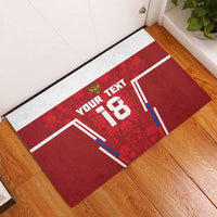 Custom Russia Football Rubber Doormat Red Eagle Spirit - Wonder Print Shop