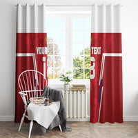 Custom Russia Football Window Curtain Red Eagle Spirit - Wonder Print Shop
