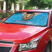 Luxembourg Christmas Auto Sun Shade Schei Chreschtdeeg Xmas Pattern - Wonder Print Shop