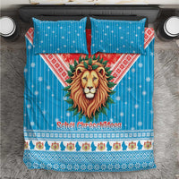 Luxembourg Christmas Bedding Set Schei Chreschtdeeg Xmas Pattern - Wonder Print Shop