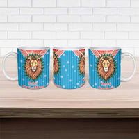 Luxembourg Christmas Ceramic Mug Schei Chreschtdeeg Xmas Pattern - Wonder Print Shop