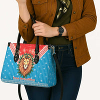 Luxembourg Christmas Leather Bag Schei Chreschtdeeg Xmas Pattern - Wonder Print Shop
