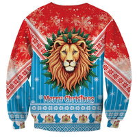 Luxembourg Christmas Sweatshirt Schei Chreschtdeeg Xmas Pattern - Wonder Print Shop