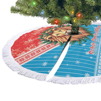 Luxembourg Christmas Tree Skirt Schei Chreschtdeeg Xmas Pattern - Wonder Print Shop
