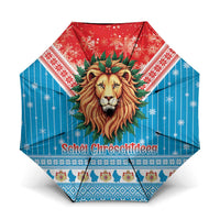 Luxembourg Christmas Umbrella Schei Chreschtdeeg Xmas Pattern - Wonder Print Shop