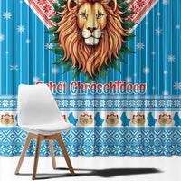 Luxembourg Christmas Window Curtain Schei Chreschtdeeg Xmas Pattern - Wonder Print Shop