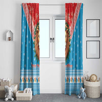 Luxembourg Christmas Window Curtain Schei Chreschtdeeg Xmas Pattern - Wonder Print Shop