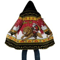 Belgium Christmas Personalized Cloak Santa Riding Lion - Wonder Print Shop