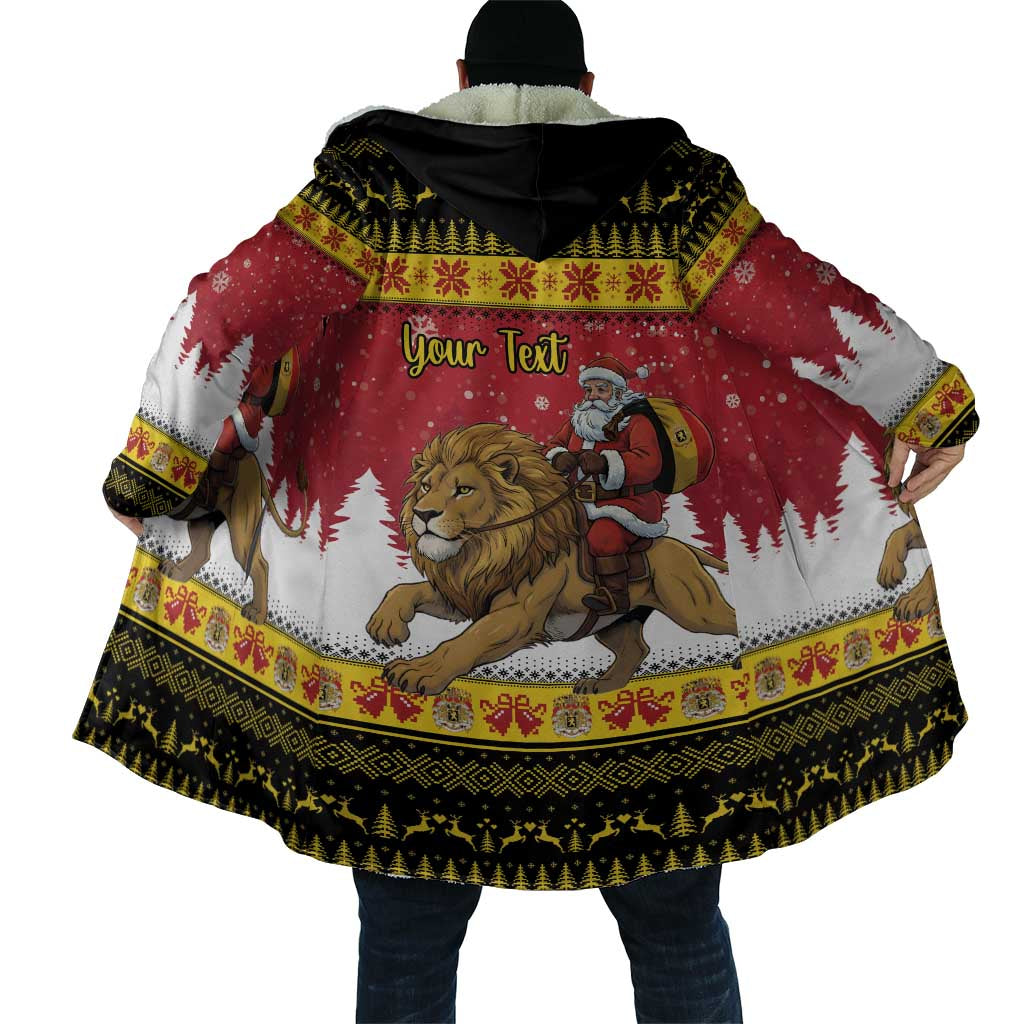 Belgium Christmas Personalized Cloak Santa Riding Lion - Wonder Print Shop