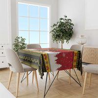 Belgium Christmas Personalized Tablecloth Santa Riding Lion - Wonder Print Shop