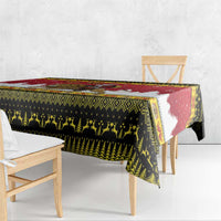 Belgium Christmas Personalized Tablecloth Santa Riding Lion - Wonder Print Shop