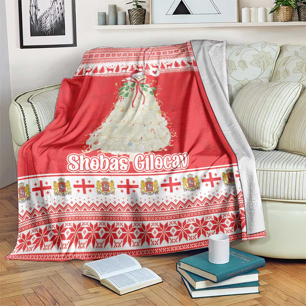 Georgia Christmas Chichilaki Blanket Celebrate Georgian Tradition - Wonder Print Shop