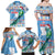 Guatemala Christmas Family Matching Off Shoulder Maxi Dress and Hawaiian Shirt Resplendent Queztal Libre Crezca Fecundo - Wonder Print Shop