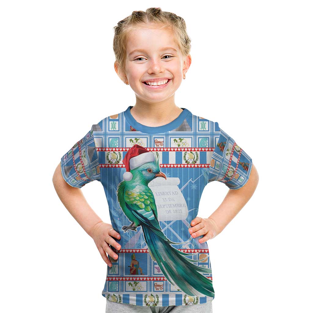 Guatemala Christmas Kid T Shirt Resplendent Queztal Libre Crezca Fecundo - Wonder Print Shop