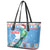 Guatemala Christmas Leather Tote Bag Resplendent Queztal Libre Crezca Fecundo - Wonder Print Shop