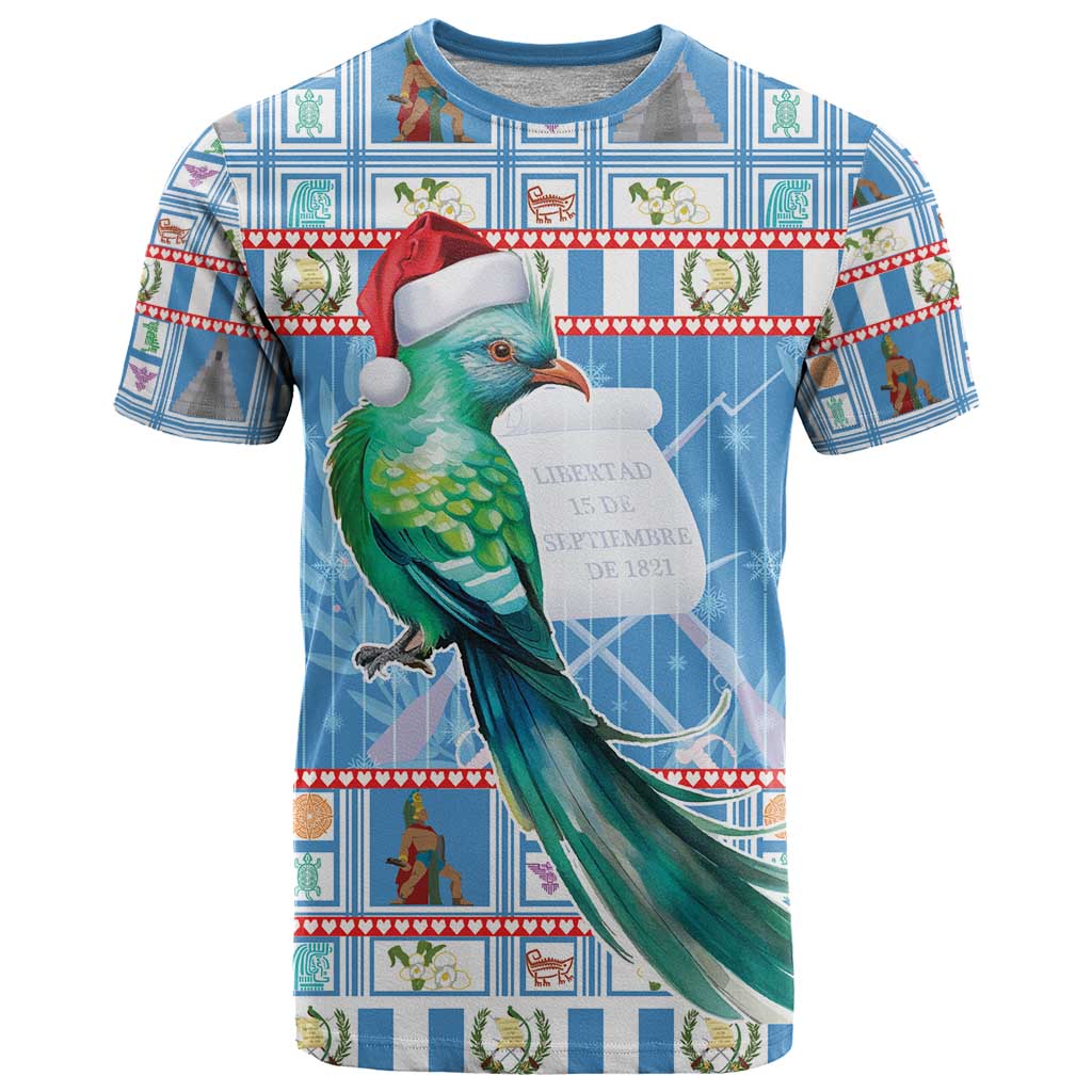 Guatemala Christmas T Shirt Resplendent Queztal Libre Crezca Fecundo - Wonder Print Shop