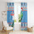 Guatemala Christmas Window Curtain Resplendent Queztal Libre Crezca Fecundo - Wonder Print Shop