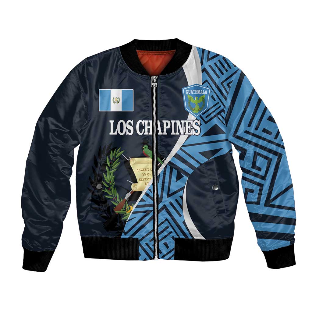 Custom Guatemala Football Bomber Jacket Los Chapines Go Champion - Wonder Print Shop