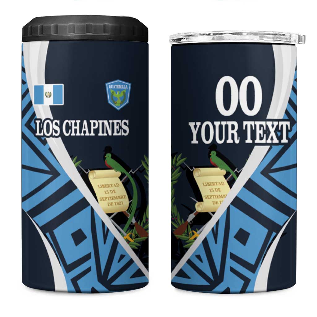 Custom Guatemala Football 4 in 1 Can Cooler Tumbler Los Chapines Go Champion - Wonder Print Shop