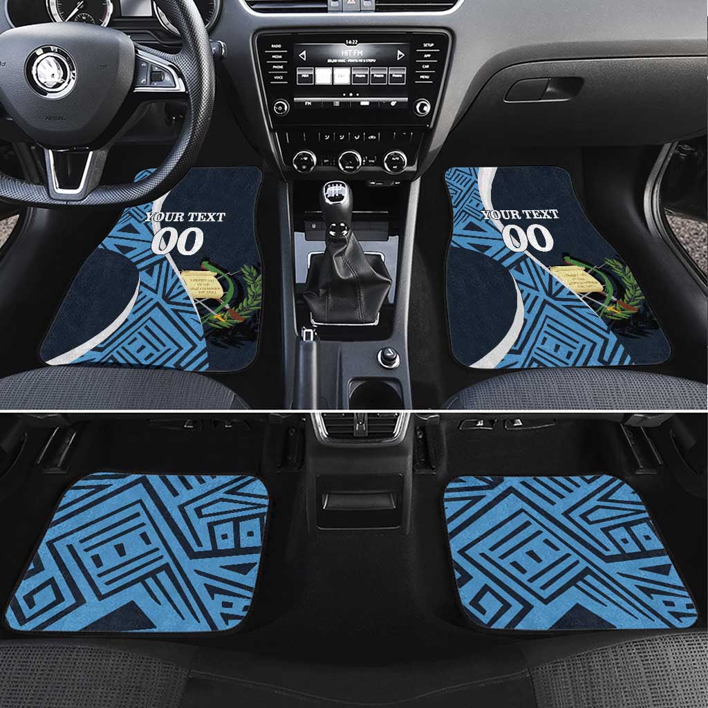 Custom Guatemala Football Car Mats Los Chapines Go Champion - Wonder Print Shop