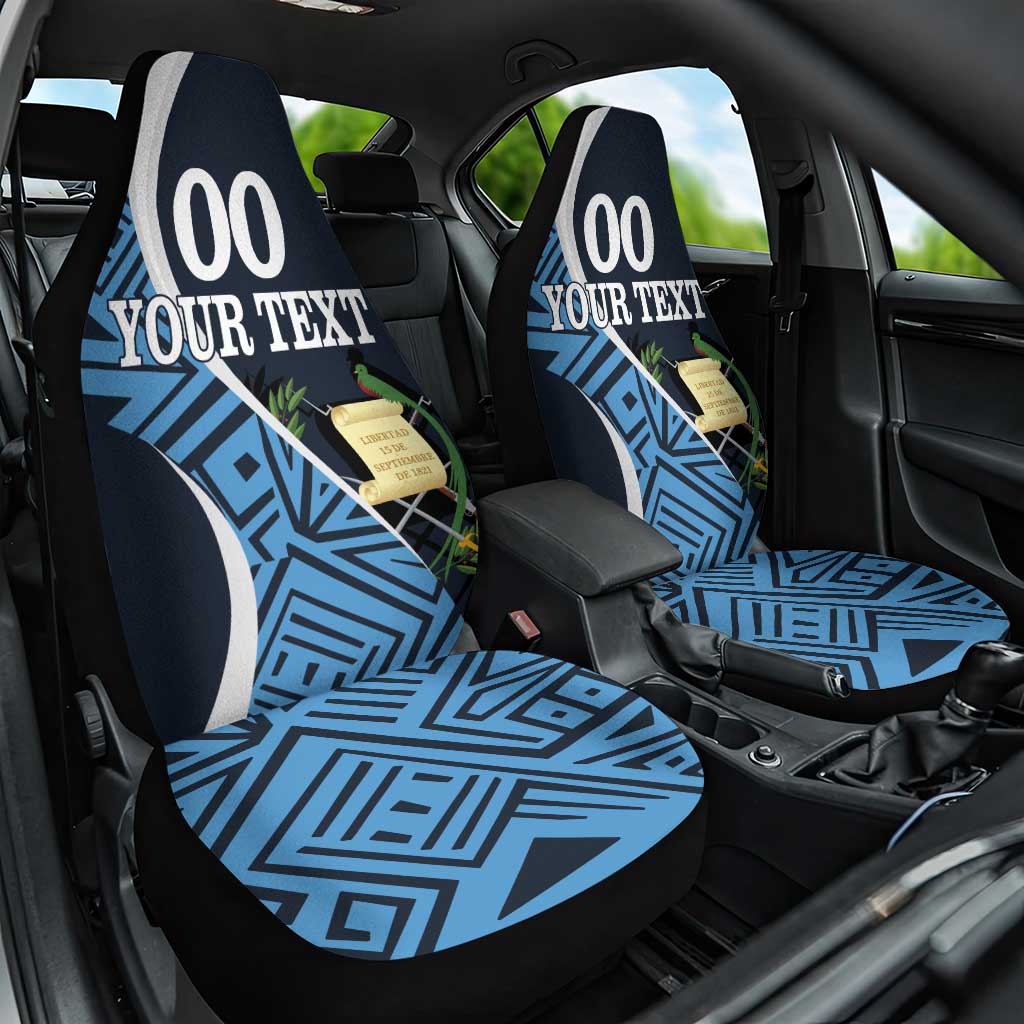 Custom Guatemala Football Car Seat Cover Los Chapines Go Champion - Wonder Print Shop