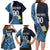 Custom Guatemala Football Family Matching Long Sleeve Bodycon Dress and Hawaiian Shirt Los Chapines Go Champion - Wonder Print Shop