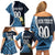 Custom Guatemala Football Family Matching Off Shoulder Short Dress and Hawaiian Shirt Los Chapines Go Champion - Wonder Print Shop