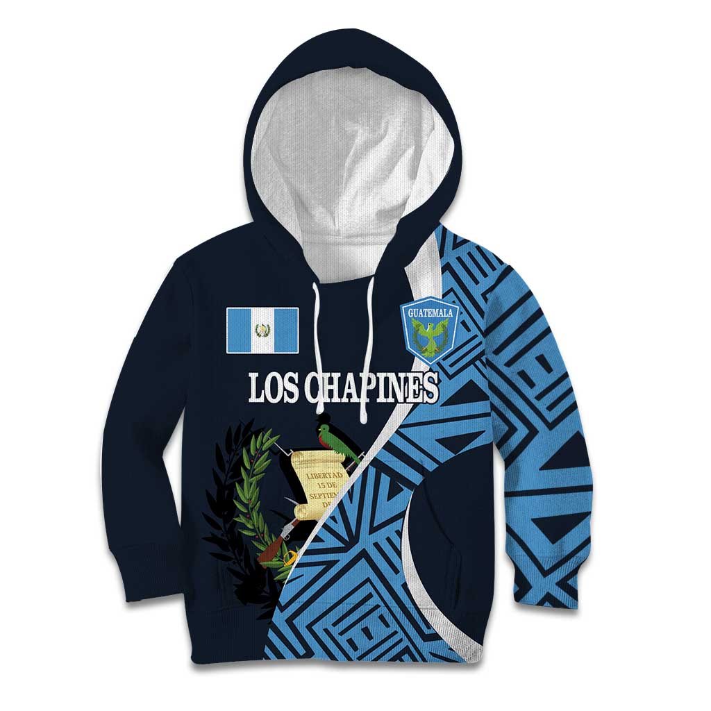 Custom Guatemala Football Kid Hoodie Los Chapines Go Champion - Wonder Print Shop