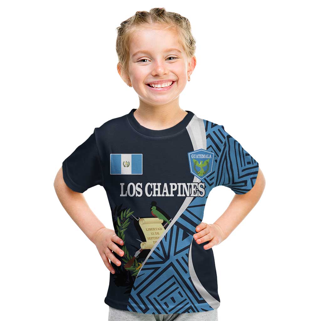 Custom Guatemala Football Kid T Shirt Los Chapines Go Champion - Wonder Print Shop