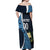 Custom Guatemala Football Off Shoulder Maxi Dress Los Chapines Go Champion - Wonder Print Shop