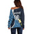 Custom Guatemala Football Off Shoulder Sweater Los Chapines Go Champion - Wonder Print Shop